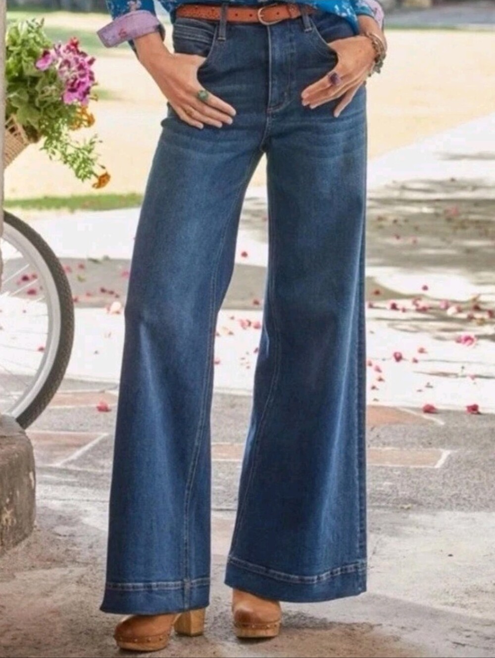 Driftwood Sundance Martha Wide Leg Jeans 39x34 Boho Western Cowgirl Ranch